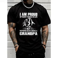 PAYEAH Proud Of Many Things In LifeNothing Being A Grandpa Monogrammed T-Shirt 100%  Cotton T Shirt