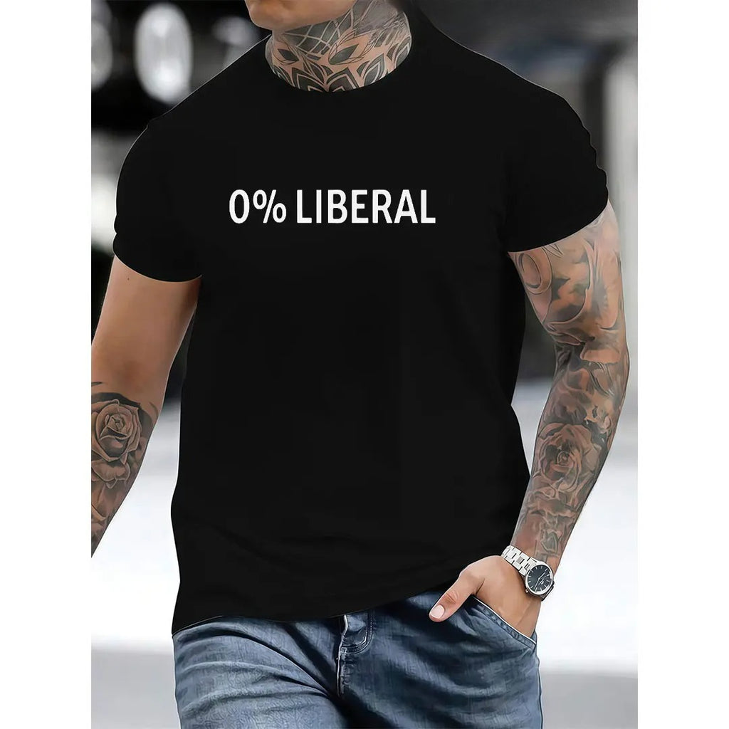 0 Percent Lib T-shirt Funny Graphic Tee Halloween Humor Gift Idea