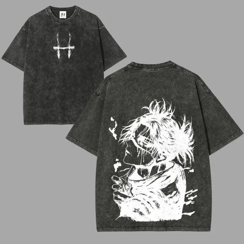 Choso Jujutsu Kaisen Anime Oversize Unisex Washed T-Shirt for Women and Men's Unisex Fit Batik Cotton Oversize Streetwear Menswear  Super Soft Pre-Shrunk gift tee soulja boy outfit gorlock destroyer tshirt tv show christian clothing