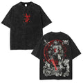 valentine shirts DOOM Eternal Men's Washed Short Sleeved Top, Retro Unisex Oversized Cotton Graphic Tee Game Shirt, Menswear Tshirt Streetwear Tropical Crewneck men  graphic  tees unisex tee Casual Hoodie Print Straight Black Shortsleeve