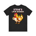 My World Steve's Lava Chicken Creative Printed T-shirt American Street Style Couple Top