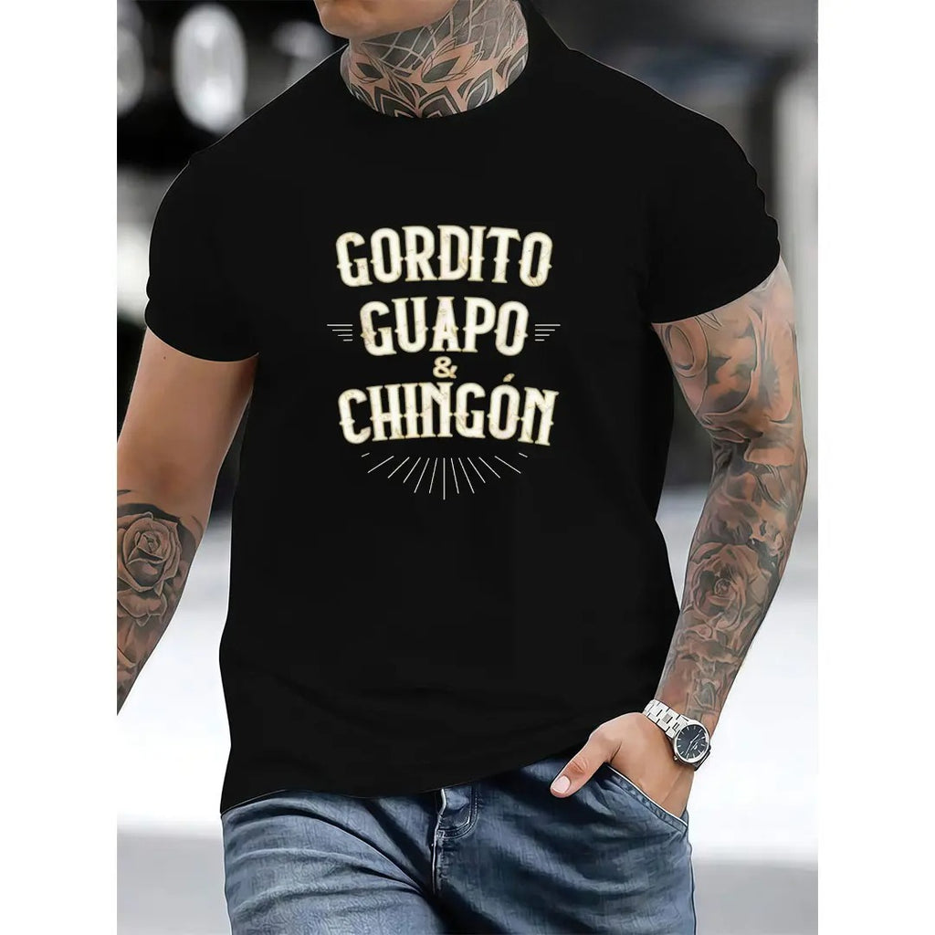 Summer t Shirts Chubby, Handsome and Awesome - Funny Mexican T-Shirt