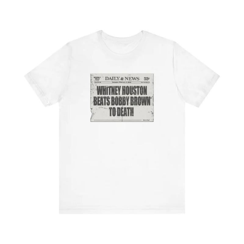 Whitney Houston Beats Bobby Brown To Death - Men's T-Shirt