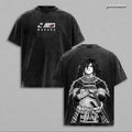 Uchiha Madara x Naruto Anime Double Printed Washed Tee Unisex Oversize Anime Manga Lightweight Cotton T-Shirt, Gift For Anime Fan Lover , Madara Fan , Madara Shirt , Naruto Merch