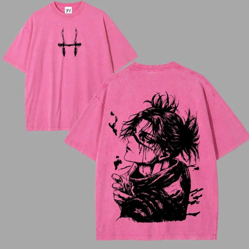 Choso Jujutsu Kaisen Anime Oversize Unisex Washed T-Shirt for Women and Men's Unisex Fit Batik Cotton Oversize Streetwear Menswear  Super Soft Pre-Shrunk gift tee soulja boy outfit gorlock destroyer tshirt tv show christian clothing