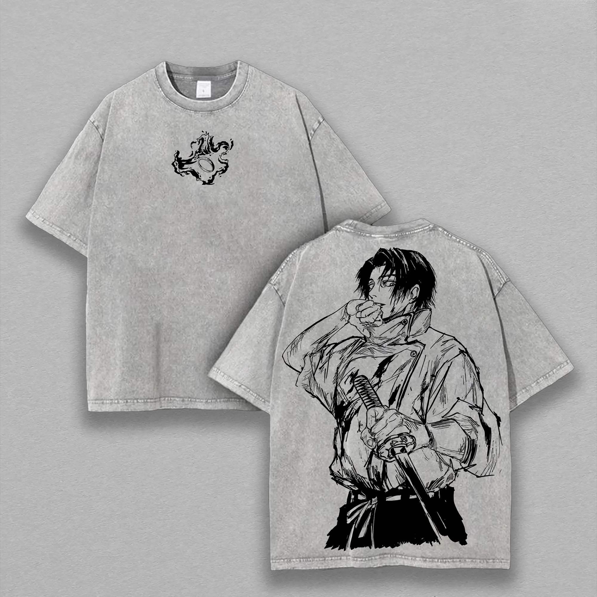 Yuta Okkotsu T-Shirt – Jujutsu Kaisen Washed Oversized Anime Tee | Vintage Graphic Unisex Shirt for JJK Fans & Manga Lovers