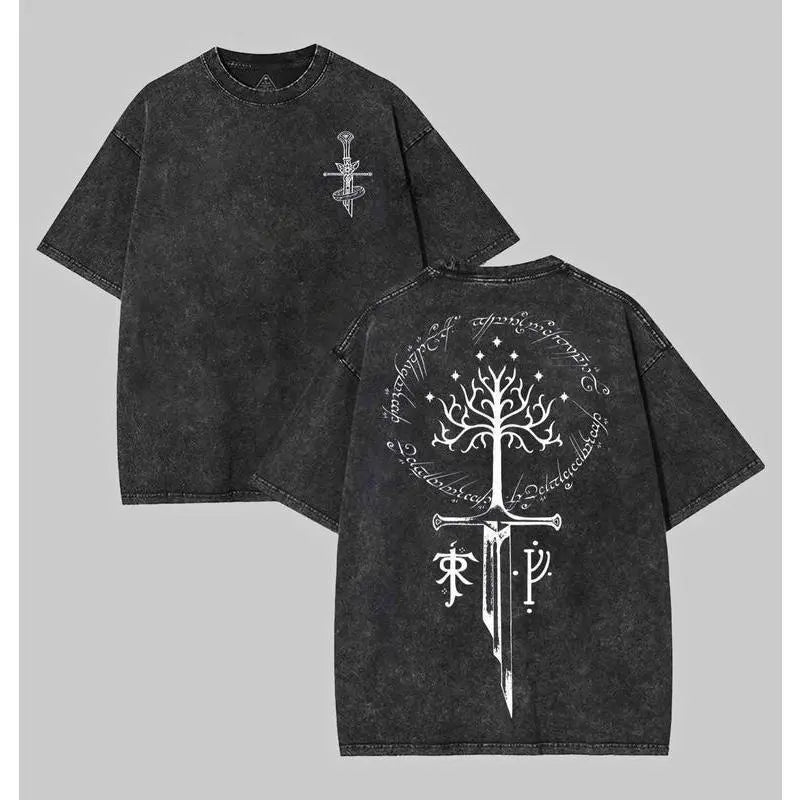 LOTR LOTR Middle Earth Shirt, JRR Tolkien Hoodie, Lord of the Rings Merch, LOTR Sweatshirt, Menswear Top apparel men gifts Vintage Distressed
