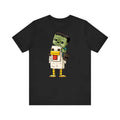 My World Cartoon Zombie Riding Chicken Printed T-shirt Summer Cotton Loose Casual Top