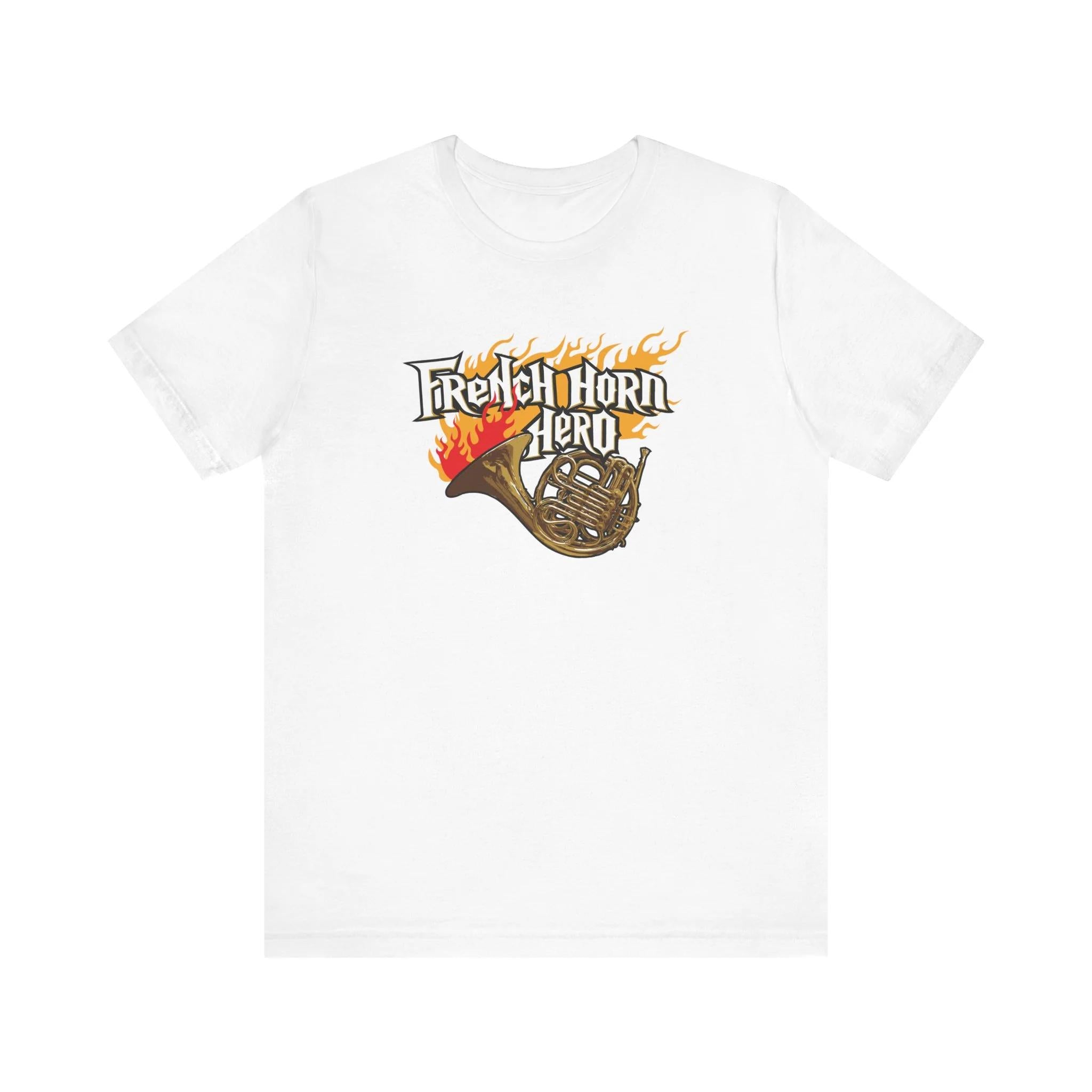 french-horn-hero-mens-t-shirt