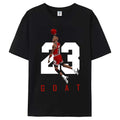 Number 23 Jumpman Tribute T-Shirt – Clean Retro Basketball Tee with Iconic Dunk Pose and Bold Typography for Hoopers & Fans graphic tees men funny shirts,t-shirt   good graphic tees Cotton Menswear Casual Sporty