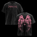 valentine shirts Oversized Angel Wings T-Shirt – Vintage Washed Y2K Graphic Tee